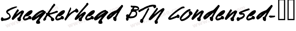 Sneakerhead BTN Condensed字体转换